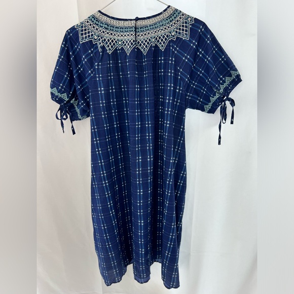 MADEWELL Embroidered Puff-Sleeve Babydoll DRESS - Picture 6 of 10